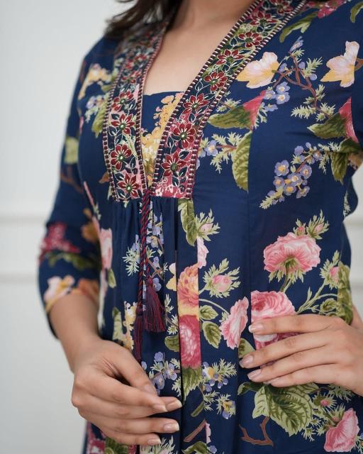 Jaipuri 3pcs readymade kurti wholesale market in surat  - wholesale export